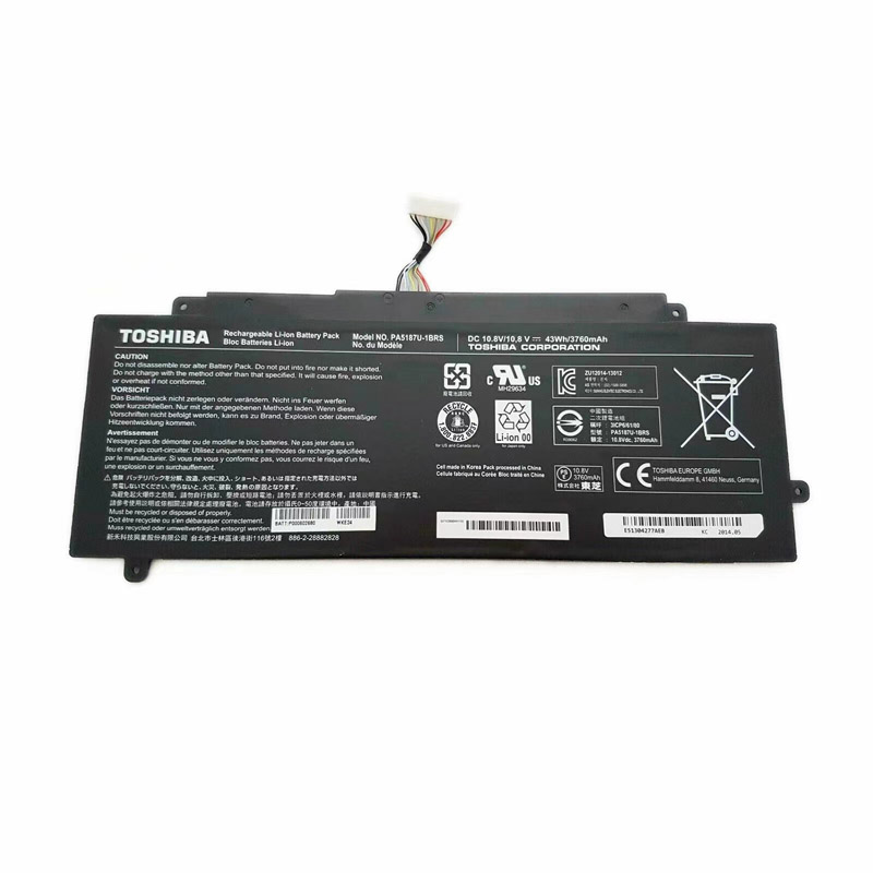 Original Batterier Toshiba PA5187U-1BRS 3760mAh 43Wh