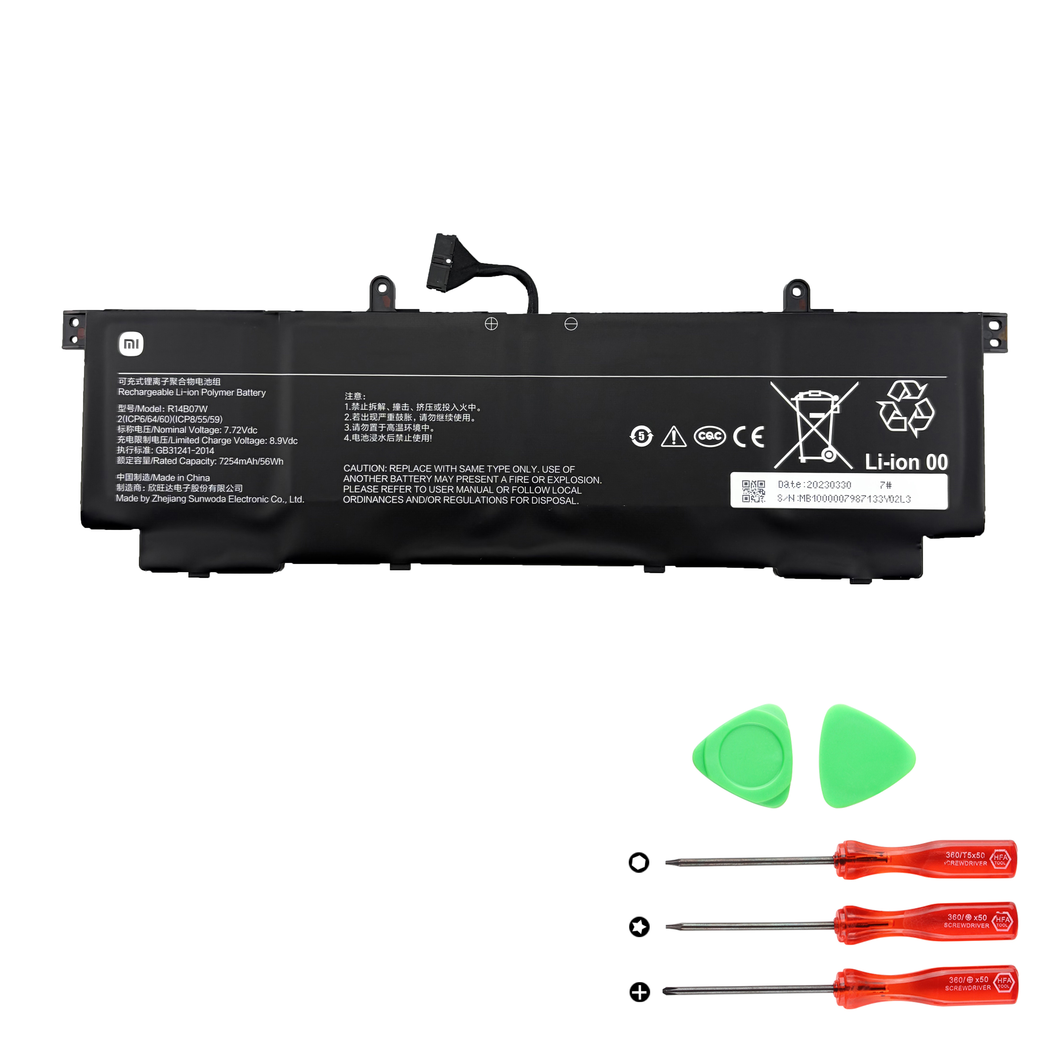 Xiaomi Xiaomi Book Pro 14 2022 Batterier Original 7254mAh 56Wh